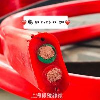 廣東佛山起重機(jī)電纜線(xiàn)，扁紅2*25雙鋼
